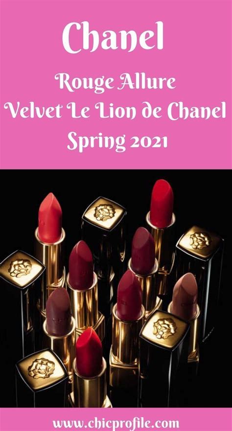 chanel rouge allure velvet le lion de chanel spring 2021